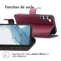 imoshion Étui de télephone portefeuille de luxe Samsung Galaxy S23 - Bordeaux