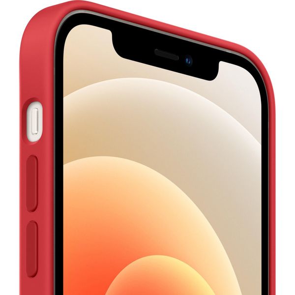 Apple Coque en silicone MagSafe Apple iPhone 12 (Pro) - Red