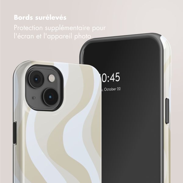Selencia Coque arrière Vivid avec MagSafe Apple iPhone 14 - Desert Waves Beige
