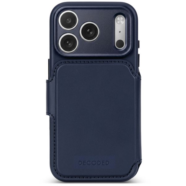 Decoded Portefeuille détachable 2 en 1 en cuir MagSafe Apple iPhone 18 Pro / 17 Pro - Midnight