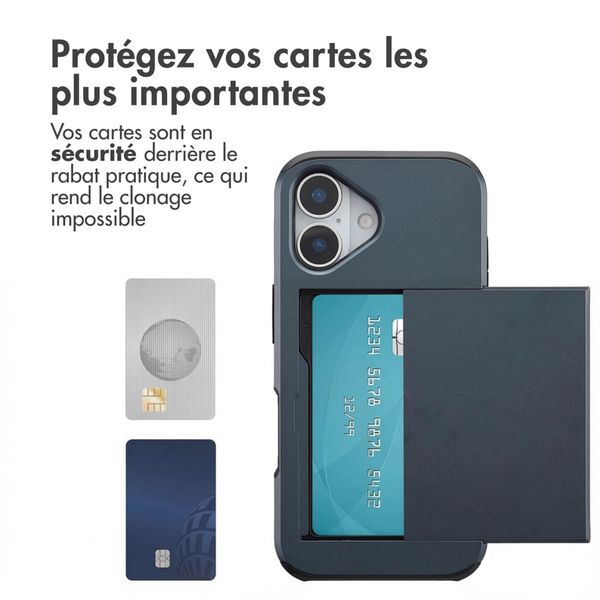 imoshion Coque arrière avec porte-cartes Apple iPhone 17 - Bleu foncé