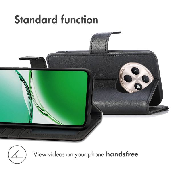 imoshion Étui de télephone portefeuille de luxe Oppo Reno 12F 5G - Noir