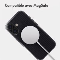 Accezz Coque arrière Lite avec MagSafe | Fluted | Apple iPhone 16 - Noir
