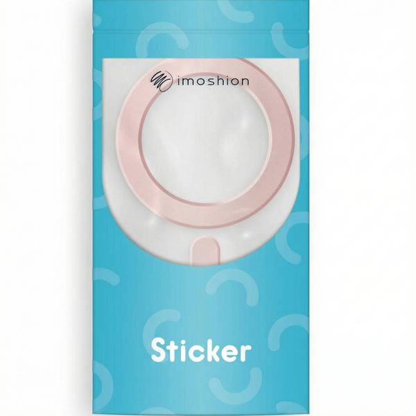 imoshion ﻿Autocollant MagSafe avec aide à l'installation - Rose