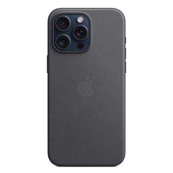 Apple Coque FineWoven MagSafe Apple iPhone 15 Pro Max - Noir