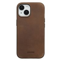 Accezz Coque MagSafe en cuir vintage Apple iPhone 15 - Rustic Brown