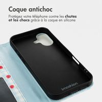 imoshion Étui de télephone portefeuille Design Apple iPhone 16 - Cherry Check