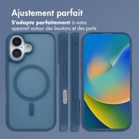 imoshion Coque Color Guard avec MagSafe Apple iPhone 16 - Bleu foncé