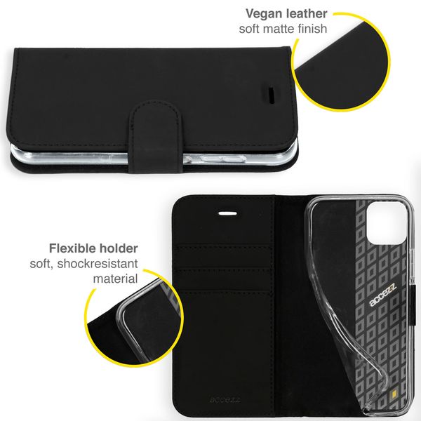 Accezz Étui de télephone Wallet Samsung Galaxy A22 (5G) - Noir