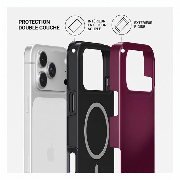 Burga Coque Tough MagSafe Apple iPhone 18 Pro Max - Dark Cherry