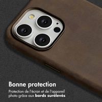 Accezz Coque MagSafe en cuir vintage Apple iPhone 15 Pro Max - Rustic Brown