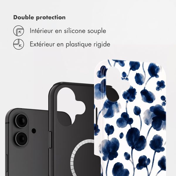 Selencia Coque arrière Vivid avec MagSafe Apple iPhone 16 - Midnight Blossom