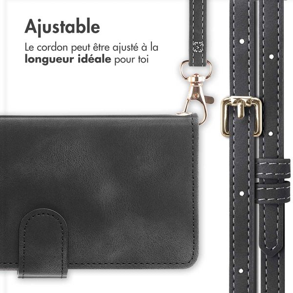 imoshion Etui de télephone portefeuille avec cordon Samsung Galaxy A35 - Noir
