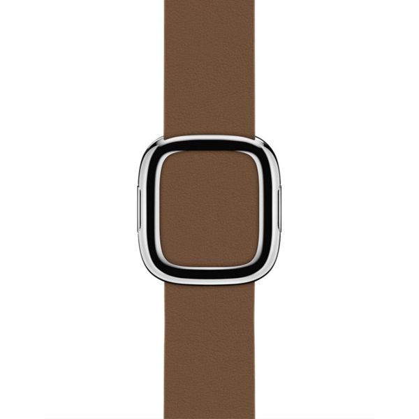 Apple Bracelet Leather Band Modern Buckle Apple Watch | 38/40/41/42 mm - Taille M - Marron