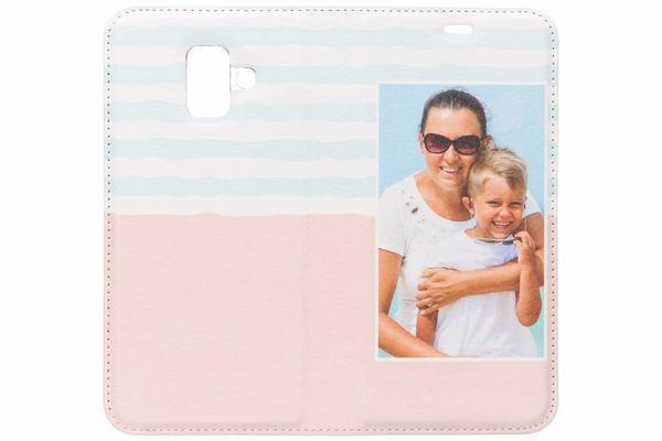 Concevez votre propre housse portefeuille Samsung Galaxy A6 (2018) - Blanc