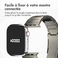 Accezz Bracelet en acier Titane mat Apple Watch | 38/40/41/42 mm - Titanium