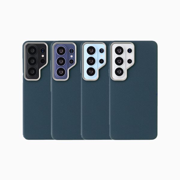 Accezz Coque arrière Mesh avec MagSafe Samsung Galaxy S26 Ultra - Bleu foncé