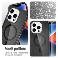 imoshion Coque Pailletée avec MagSafe Apple iPhone 14 Pro - Glitter Noir