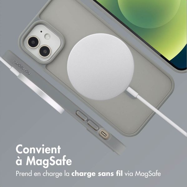 imoshion Coque Color Guard avec MagSafe Apple iPhone 12 (Pro) - Gris