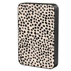 Burga Powerbank magnétique 5 000 mAh - MagSafe et Qi2 - Latte aux amandes / Gunmetal