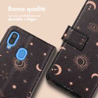imoshion Étui de télephone portefeuille Design Samsung Galaxy A40 - Sky Black