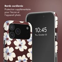 Selencia Coque arrière Vivid avec MagSafe Apple iPhone 18 Pro / 17 Pro - Choco Flower Pop