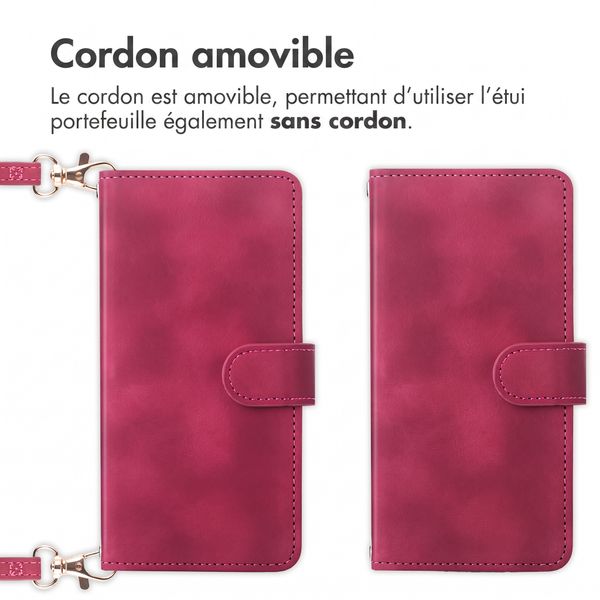 imoshion Etui de télephone portefeuille avec cordon Xiaomi Redmi Note 17 Pro Max - Rouge
