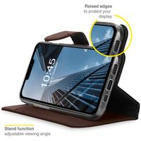 Accezz Étui de télephone Wallet Apple iPhone 13 Pro - Marron