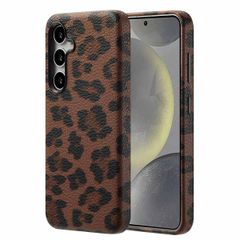 Selencia Coque Sabi imprimé panthère avec MagSafe Samsung Galaxy S24 - Mocha Brown