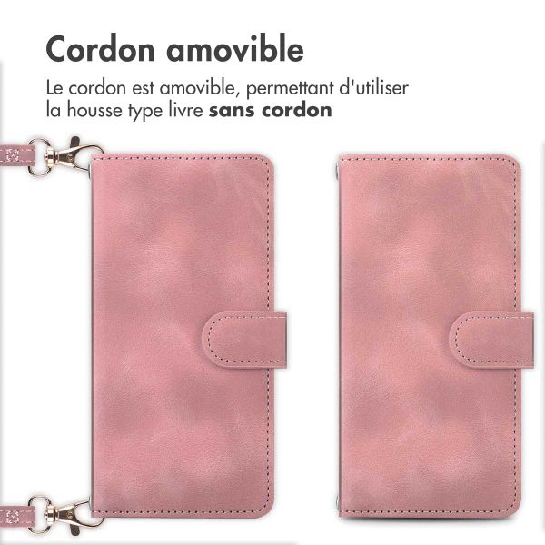 imoshion Etui de télephone portefeuille avec cordon Samsung Galaxy A34 (5G) - Rose