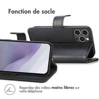imoshion Étui de télephone portefeuille de luxe Apple iPhone 14 Pro Max - Noir