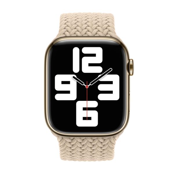 Apple Bracelet Solo tressé Apple Watch | 38/40/41/42 mm - Taille 5 - Beige
