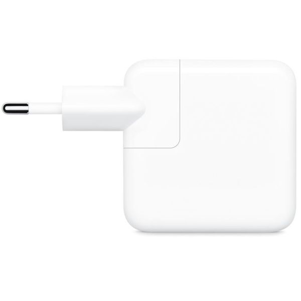 Apple Adaptateur secteur double USB-C d'origine 35 W + 2 câbles de recharge USB-C vers USB-C d'origine 60 W - 1 mètre - Blanc