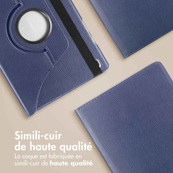 imoshion Coque tablette rotatif à 360° Samsung Galaxy Tab S6 Lite (2020/2022/2024)  - Bleu foncé