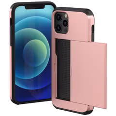 imoshion Coque arrière avec porte-cartes Apple iPhone 12 (Pro) - Rose Doré