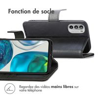 imoshion Étui de télephone portefeuille de luxe Motorola Moto G53 - Noir