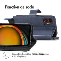 imoshion Étui de télephone portefeuille de luxe Samsung Galaxy Xcover 7 Pro - Bleu foncé
