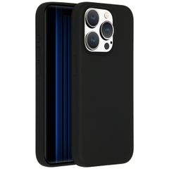 Accezz Coque Liquid Silicone avec MagSafe Apple iPhone 15 Pro - Noir