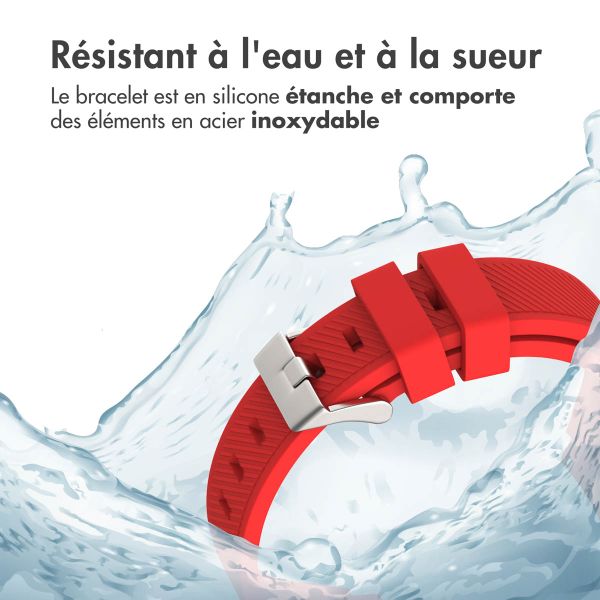 imoshion Bracelet en silicone flexible  - Connexion universelle 22 mm - Rouge