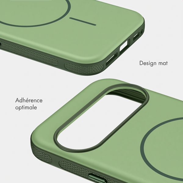 imoshion Coque arrière Color avec Thin MagSafe Ring Google Pixel 9 / 9 Pro - Vert foncé