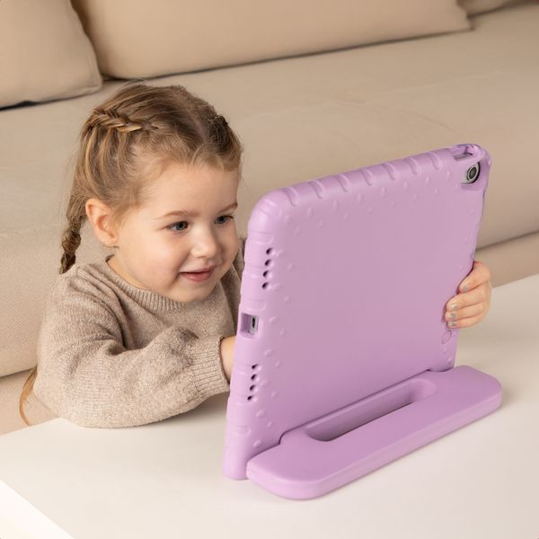 imoshion Coque kidsproof avec poignée Apple iPad 11 (2025) 11 pouces A16 / iPad 10 (2022) 10.9 pouces - Lila