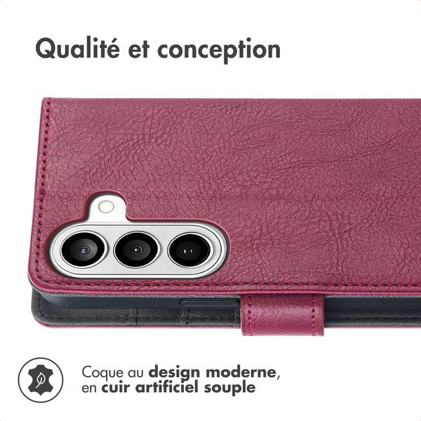 imoshion Étui de télephone portefeuille de luxe Samsung Galaxy S26 Plus - Bordeaux