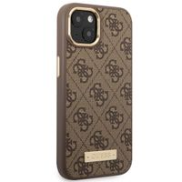 Guess Coque 4G Logo Monogram MagSafe Apple iPhone 14 - Marron
