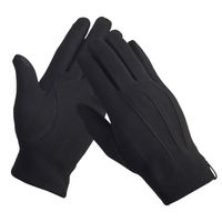 Selencia Gants Tactiles Effet Daim - Homme - Taille L - Noir