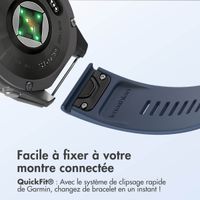 imoshion Bracelet QuickFit® Line en silicone  - Connexion Garmin 20 mm - Bleu foncé