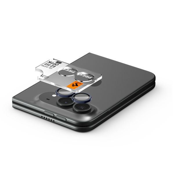 Spigen Optik Pro EZ Fit Lens Protector lot de 2 Apple iPhone Duo - Black