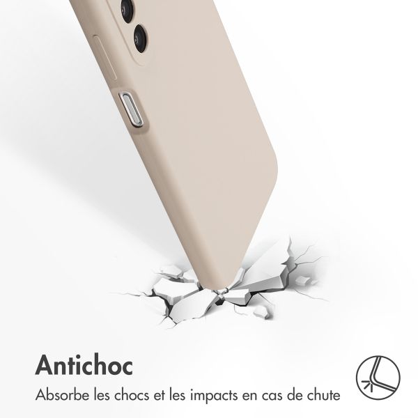 Accezz Coque Liquid Silicone Samsung Galaxy A26 - Stone
