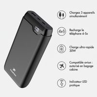 imoshion Batterie externe - 27.000 mAh - Quick Charge et Power Delivery - 30W - Noir