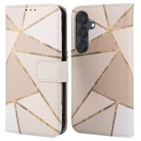 imoshion Étui de télephone portefeuille Design Samsung Galaxy S25 - Beige Graphic