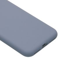 Accezz Coque Liquid Silicone Apple iPhone SE (2022 / 2020) / 8 / 7 - Lavender Gray